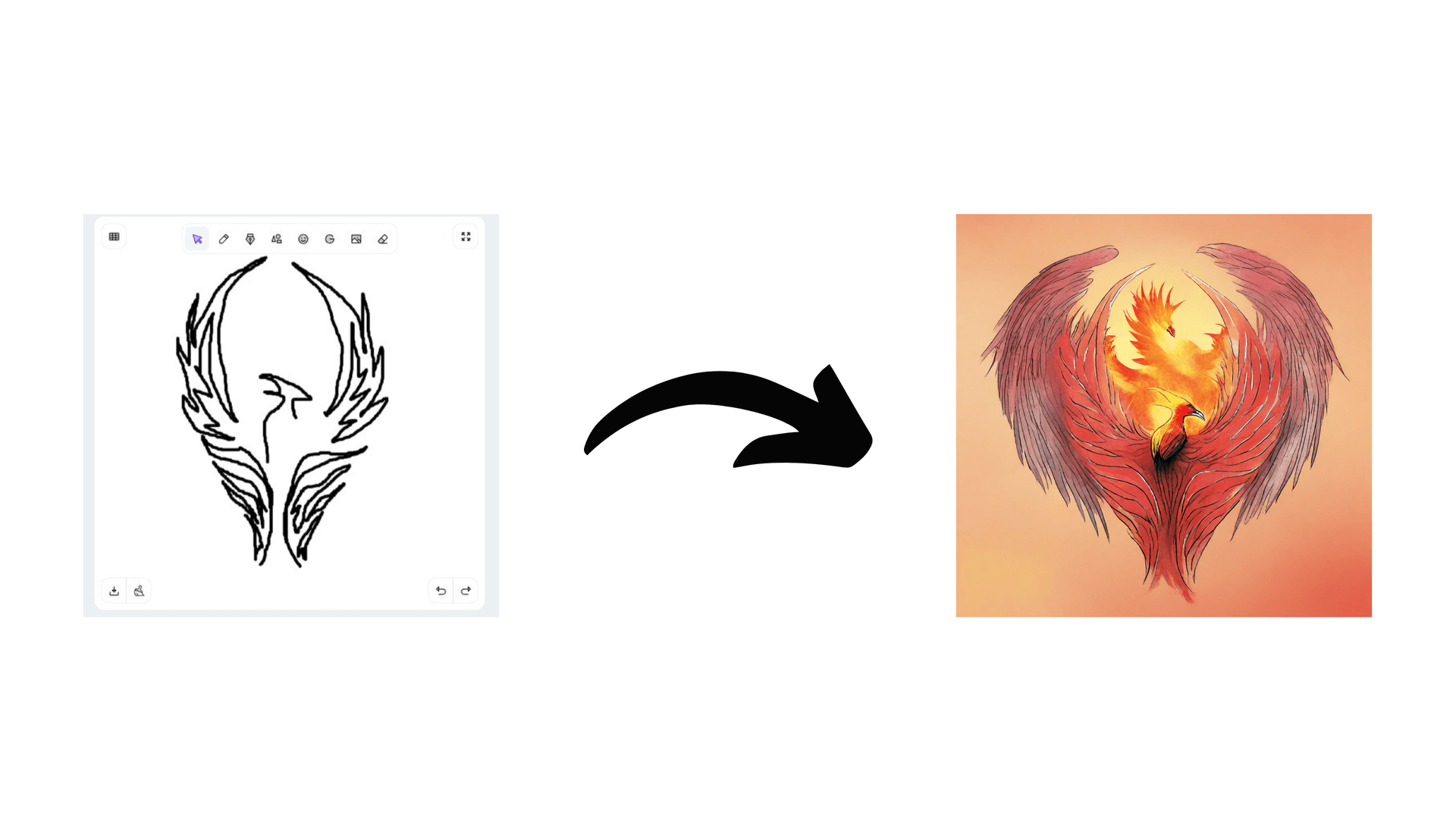 A tattoo of phoenix