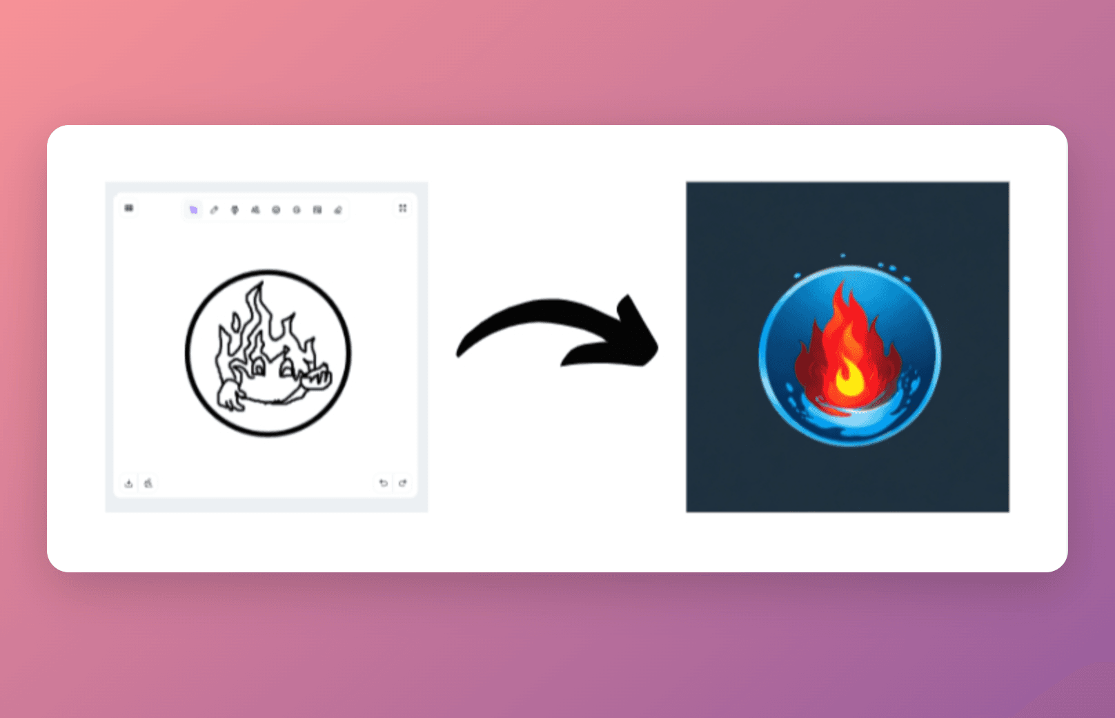 fire logo designed by Sketch Logo AI