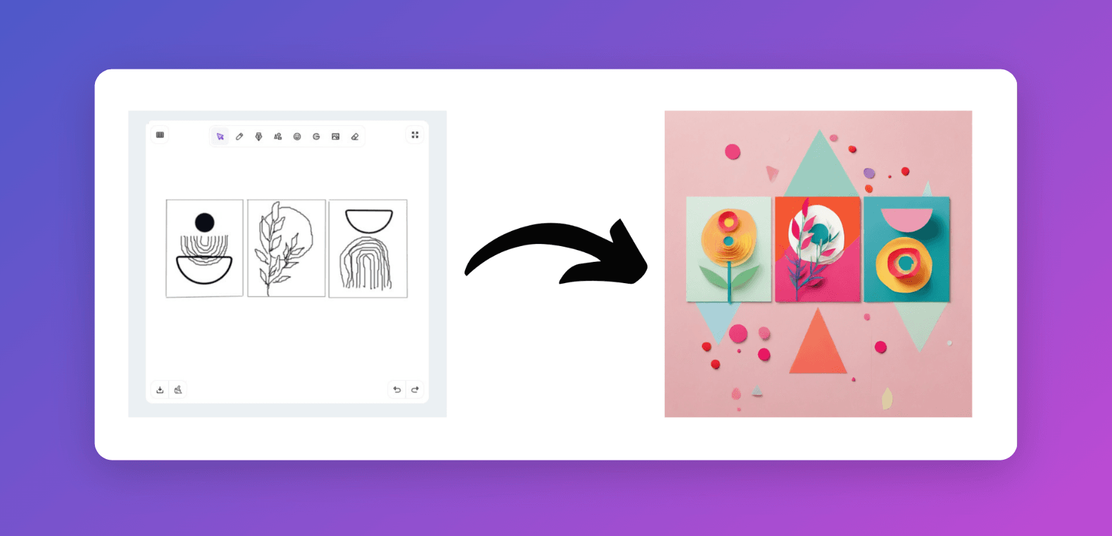 Flowers illustration for Etsy created by Sketch Logo AI