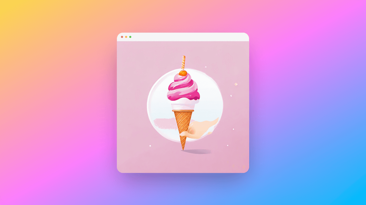 Ice Cream illustration created with Sketch Logo AI