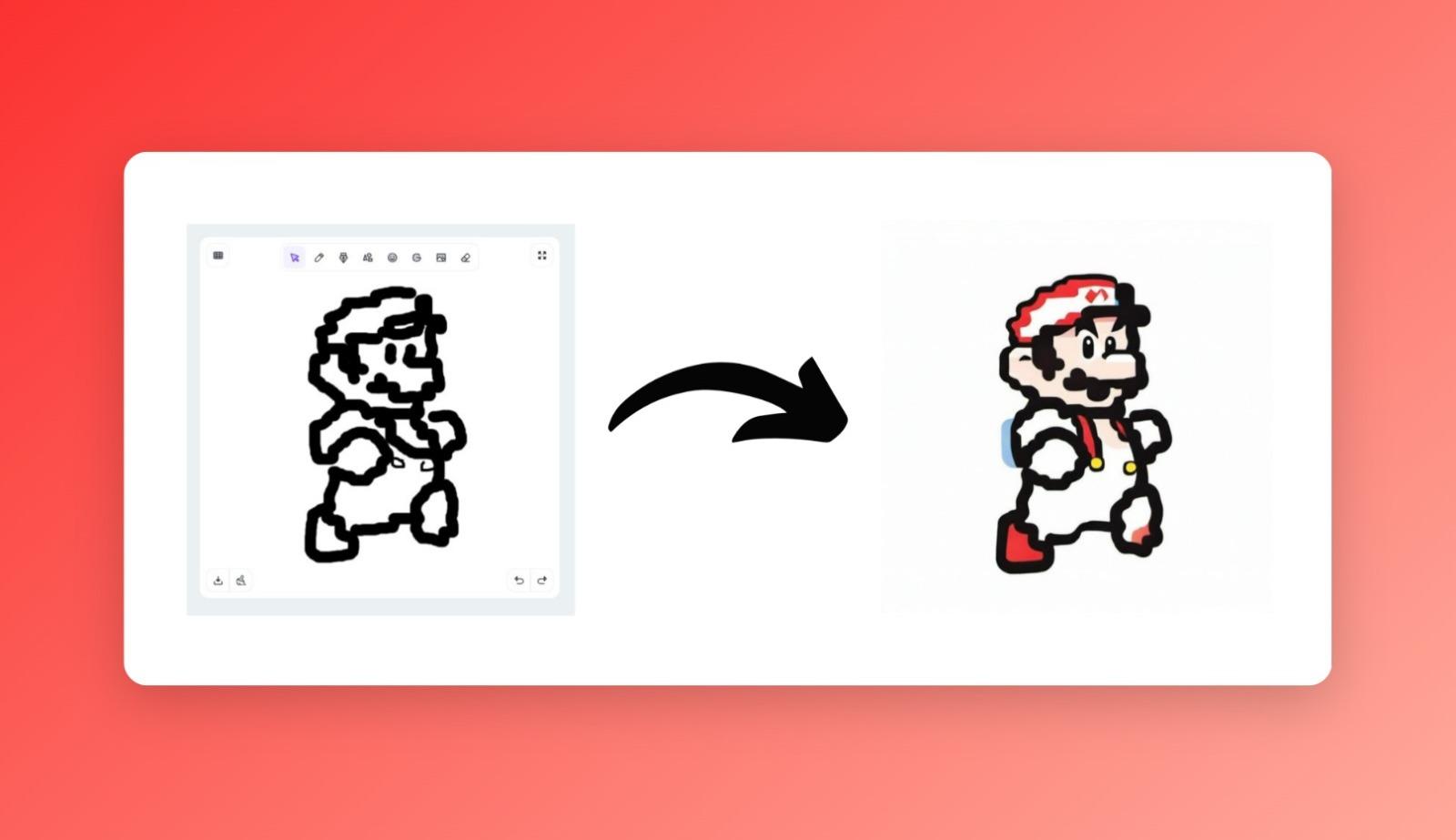 mario tattoo designed with pixel art