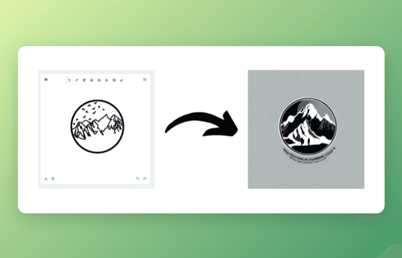 mountain logo designed by Sketch Logo AI