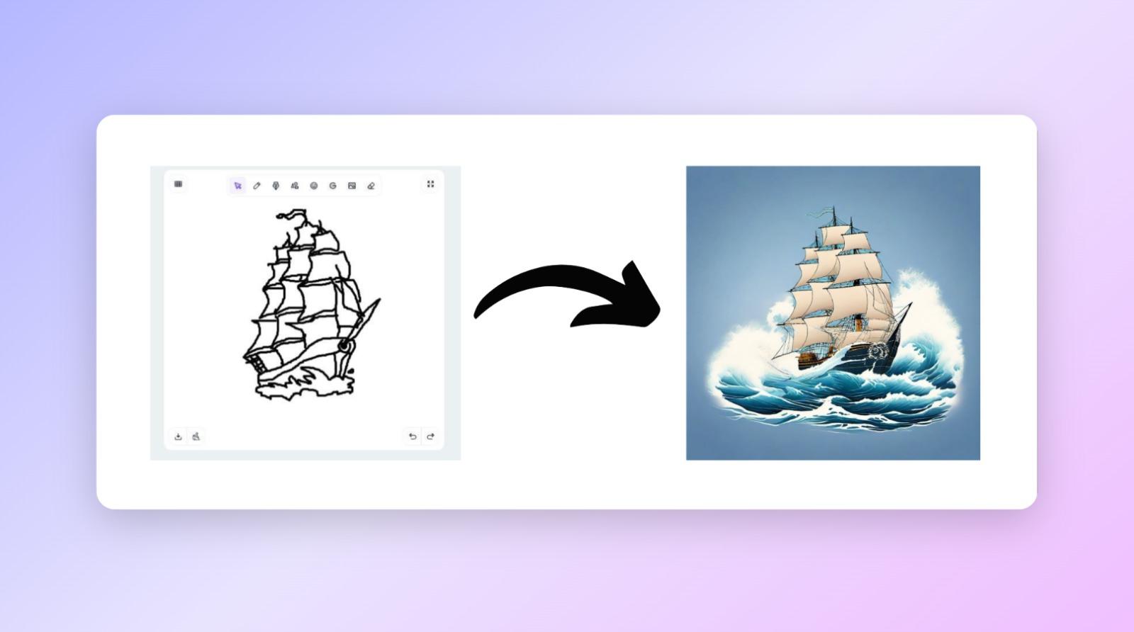 ship tattoo design trying to travel in stormy sea