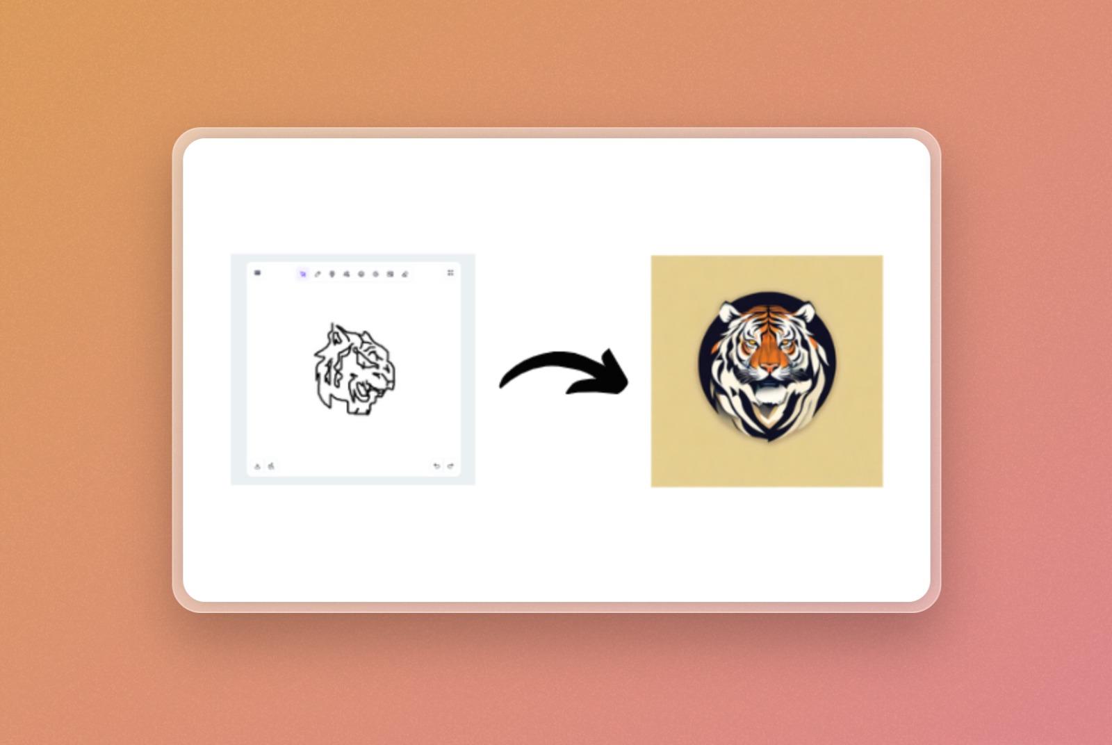 Tiger logo generated by Sketch Logo AI