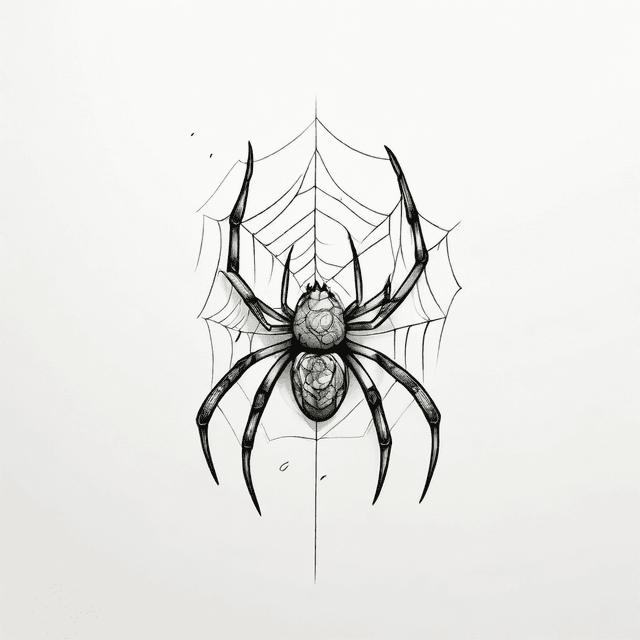 3D Spider Tattoo