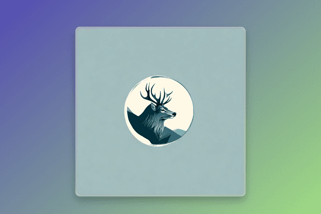 Business Logo with Deer