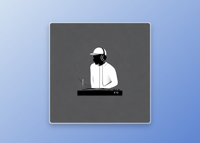 Minimalist and Modern DJ Logo