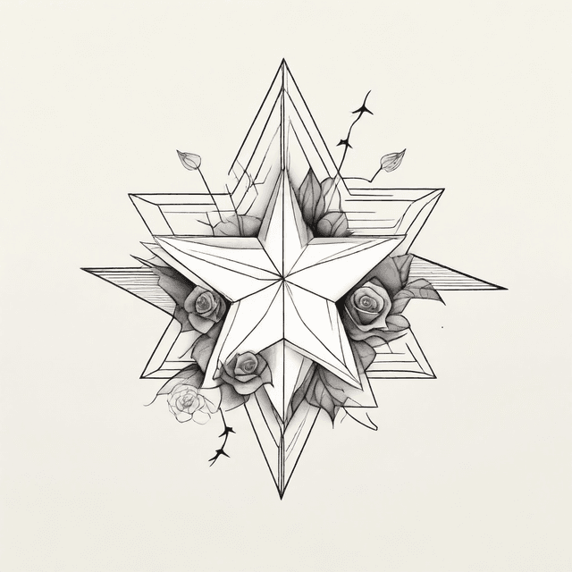 Geometric Star Tattoo