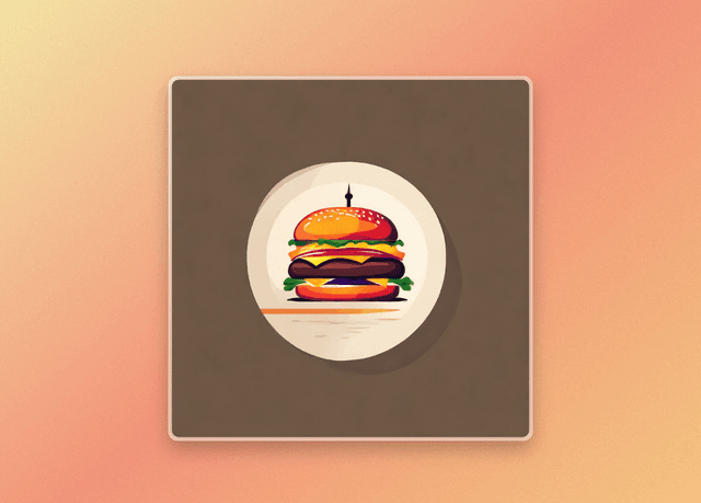 Burger restaurant logo