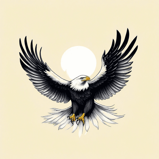 Flying Eagle Tattoo