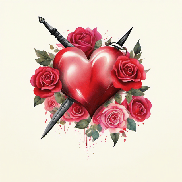 Heart With Sword Tattoo