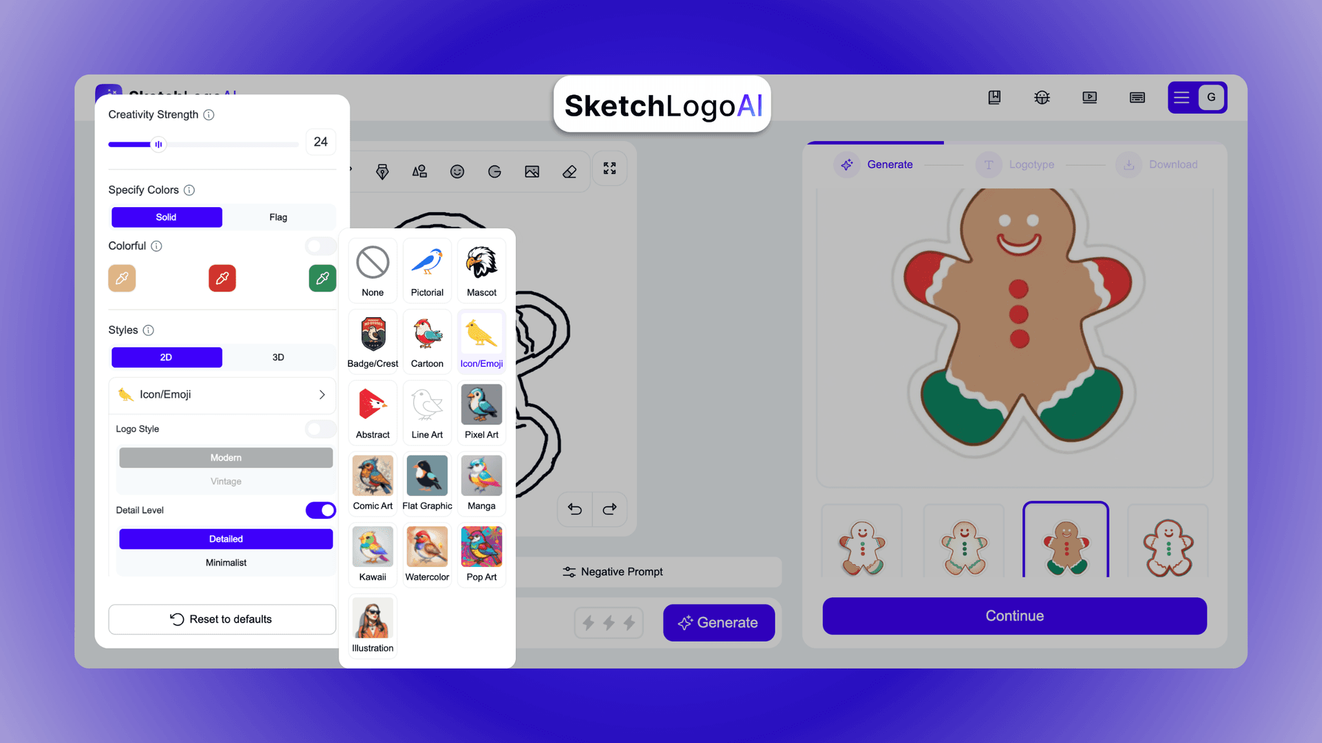 Create high-quality ai generated stickers with a few clicks.