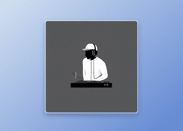 Minimalist and Modern DJ Logo