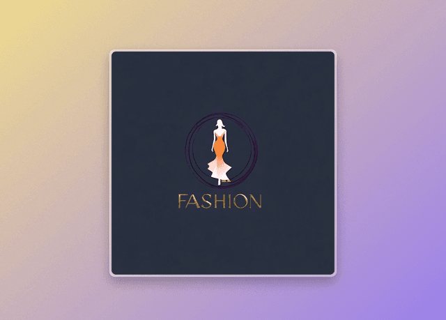 Fashion Logo With Long Dress