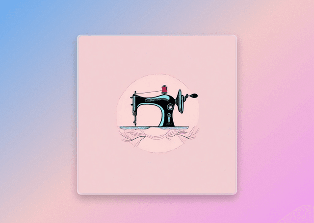 Sewing Machine Fashion Logo