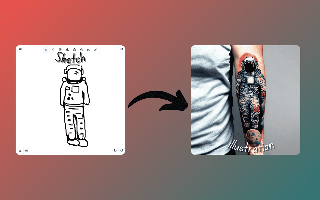 Sketch to Tattoo design